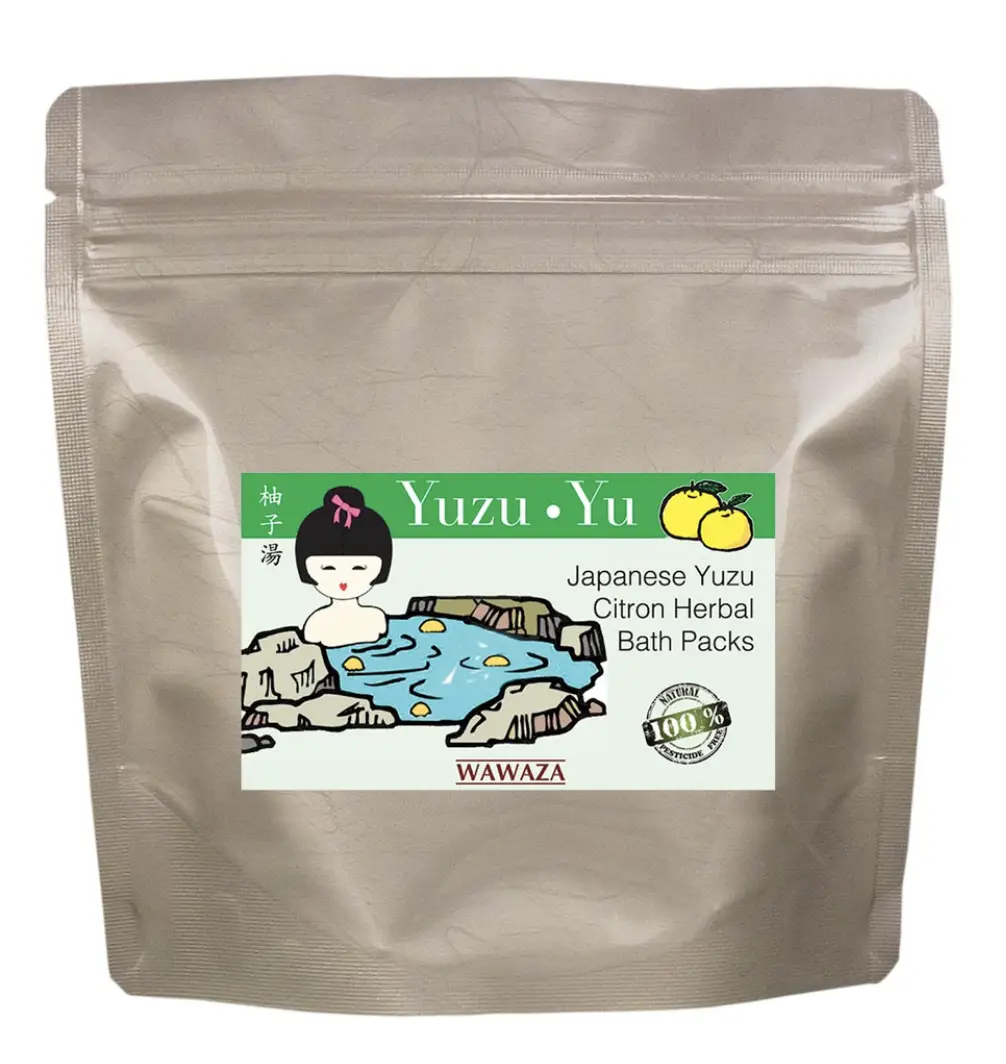 Wawaza Japanese Yuzu Citron Herbal Bath Packs