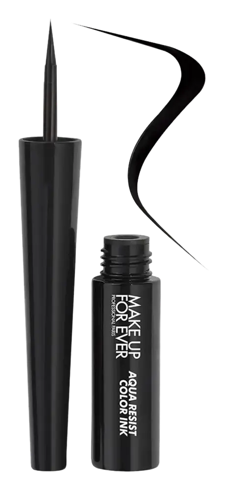 Make Up For Ever Aqua Resist Color Ink 24HR Waterproof Liquid Eyeliner 01 Matte Charcoal - Matte Black