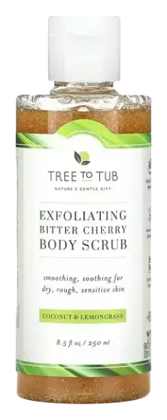 Tree to Tub Exfoliating Bitter Cherry Body Wash Coconut & Lemongrass