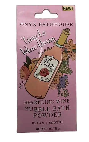 Onyx Professional Bubble Bath Powder Time To Wine Down (Sparkling Wine)