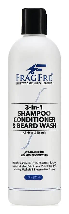 Fragfre 3-In-1 Shampoo Conditioner & Beard Wash