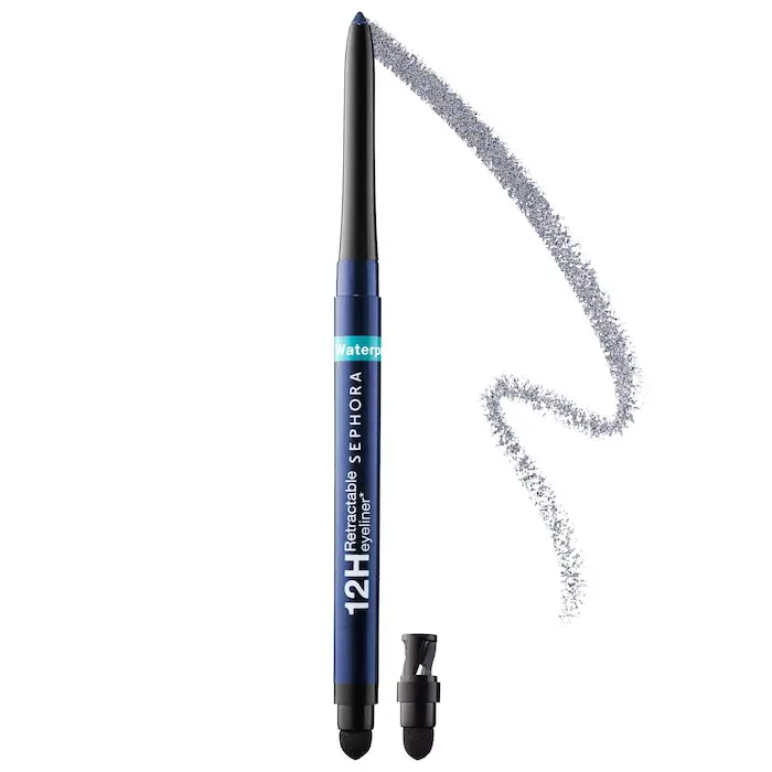 Sephora Collection Waterproof 12HR Retractable Eyeliner Pencil 19 Shimmer Navy