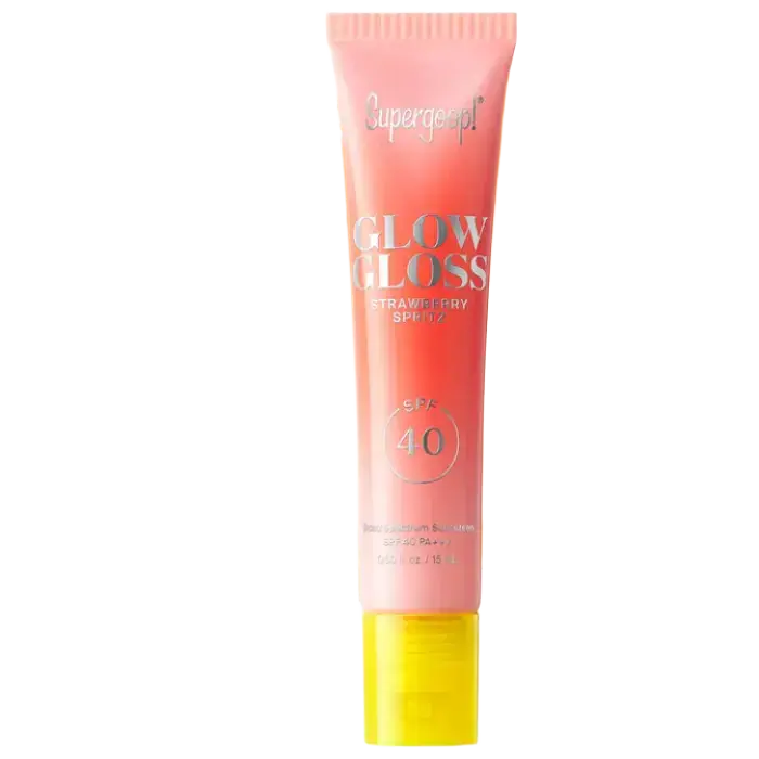 Supergoop! Glow Gloss Lip Balm SPF 40 Strawberry Spritz