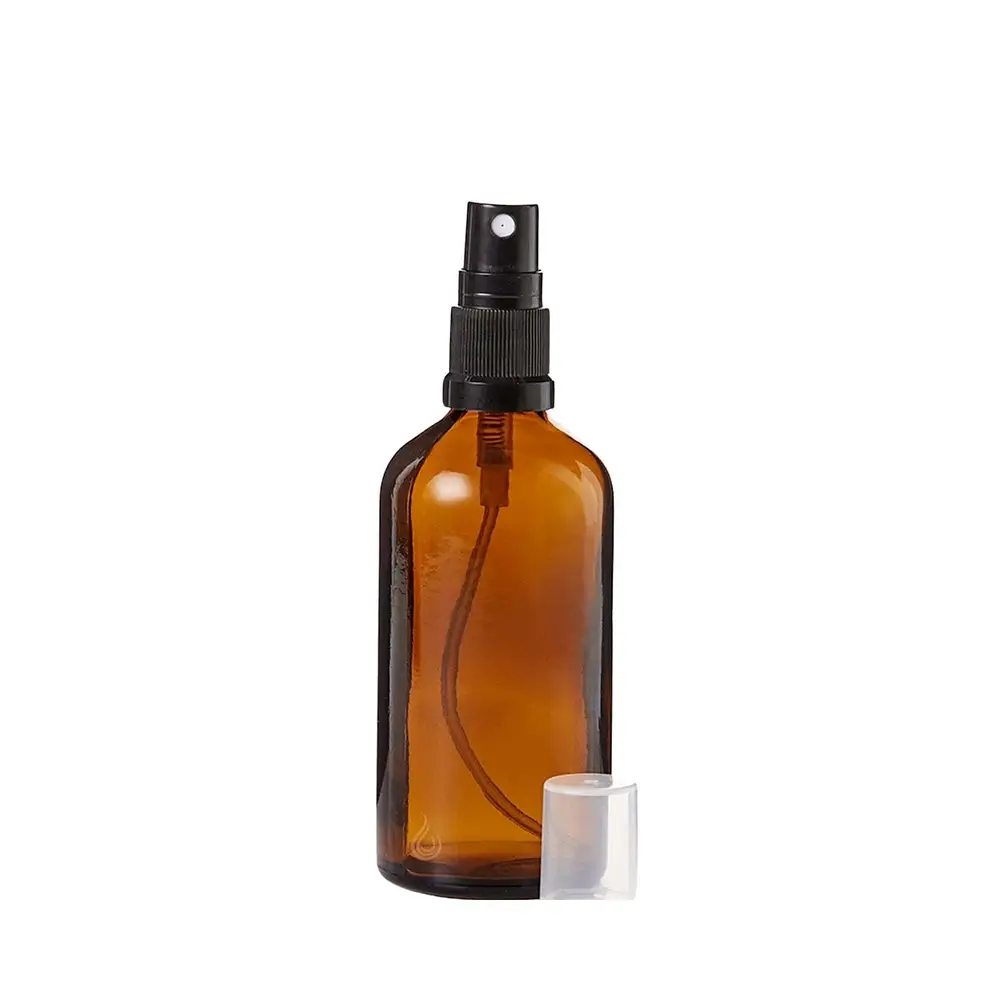 Faerly Amber Glass Bottle With Atomizer Spray