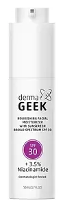 DermaGeek Nourishing Facial Moisturizer with Sunscreen Broad Spectrum SPF 30
