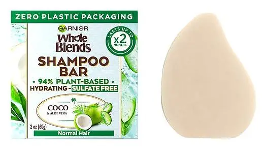 Garnier Whole Blends Coco & Aloe Vera Hydrating Sulfate Free Shampoo Bar