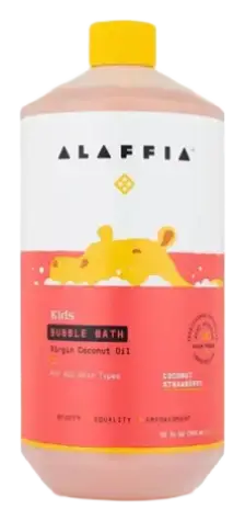 Alaffia Kids Bubble Bath Coconut Strawberry