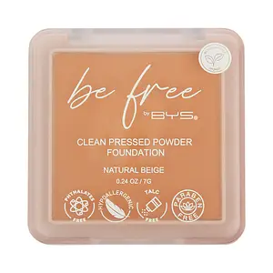 BYS Be Free Clean Pressed Powder Foundation Natural Beige (EU)