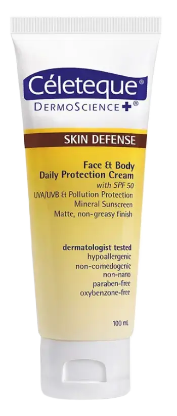 Celeteque Skin Defense Face and Body Daily Protection Cream SPF 50