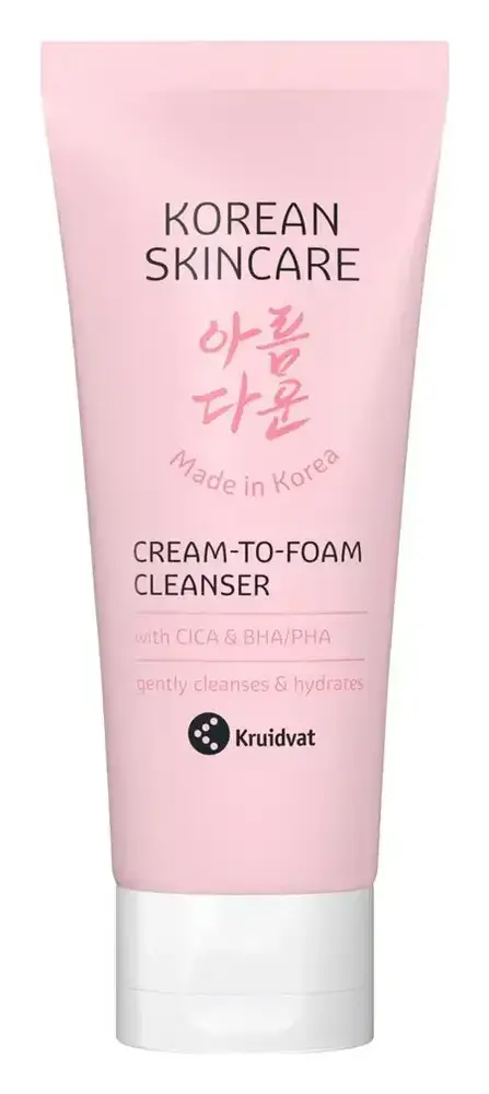 Kruidvat Korean Skincare Cream-To-Foam Cleanser