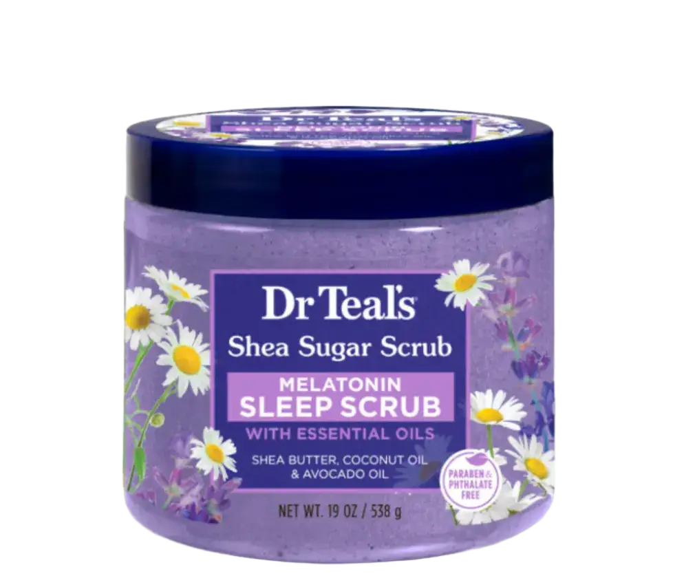 Dr Teal’s Shea Sugar Scrub Melatonin Sleep Scrub