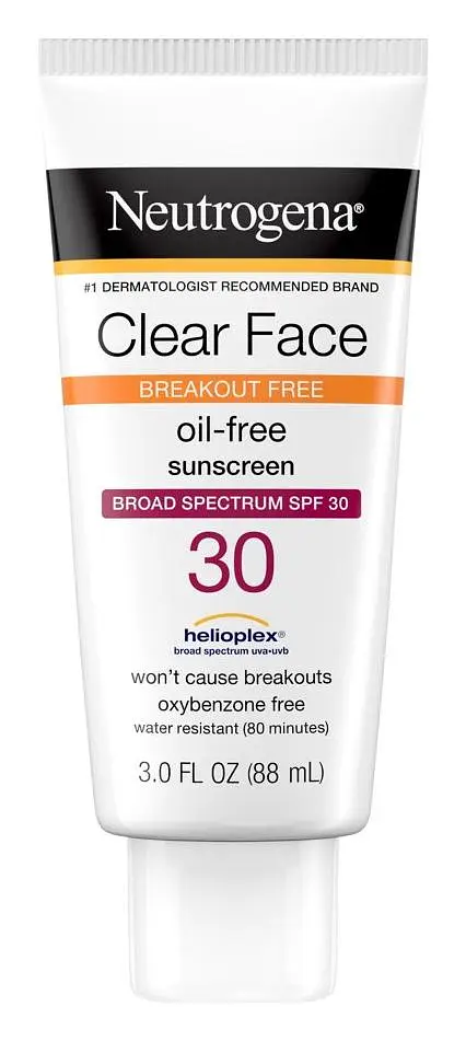 Neutrogena Clear Face Oil Free Sunscreen SPF 30