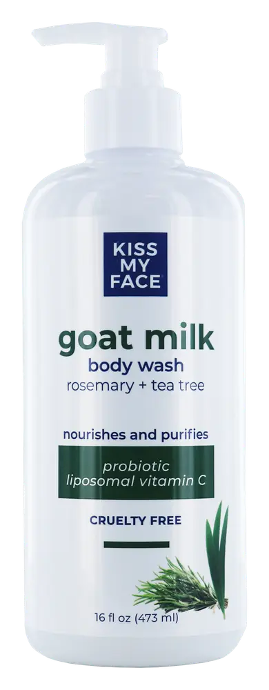 Kiss My Face Goat Milk Body Wash Rosemary + Tea Tree