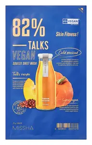 Missha Talks Vegan Squeeze Sheet Mask Skin Fitness