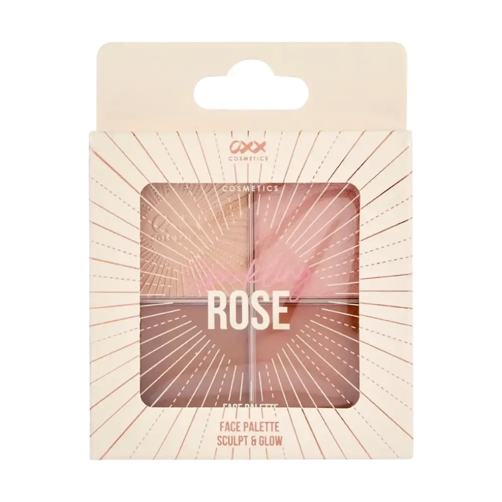 OXX Cosmetics Sculpt & Glow Face Palette Sparkling Rose