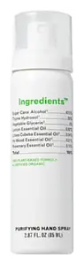 Ingredients Purifying Hand Spray