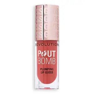 Revolution Beauty Pout Bomb Plumping Lip Gloss Melba Warm Peach