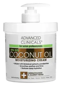 Advanced Clinicals Coconut Oil Moisturizing Cream