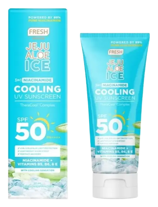Fresh Skinlab Jeju Aloe Ice 3 In 1 Niacinamide Cooling UV Sunscreen SPF 50