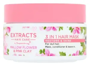 Superdrug Extracts 3 In 1 Hair Mask Marshmallow & Pink Clay