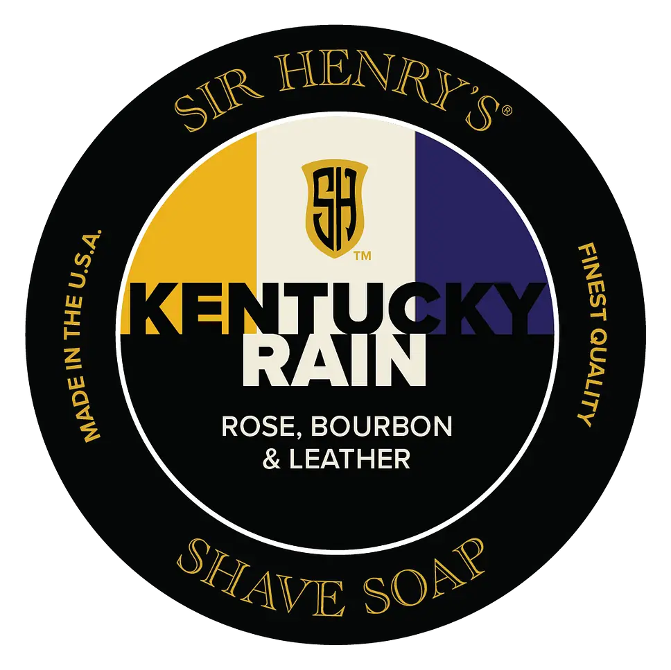 Sir Henry's Shave Soap Kentucky Rain Rose, Bourbon, & Leather