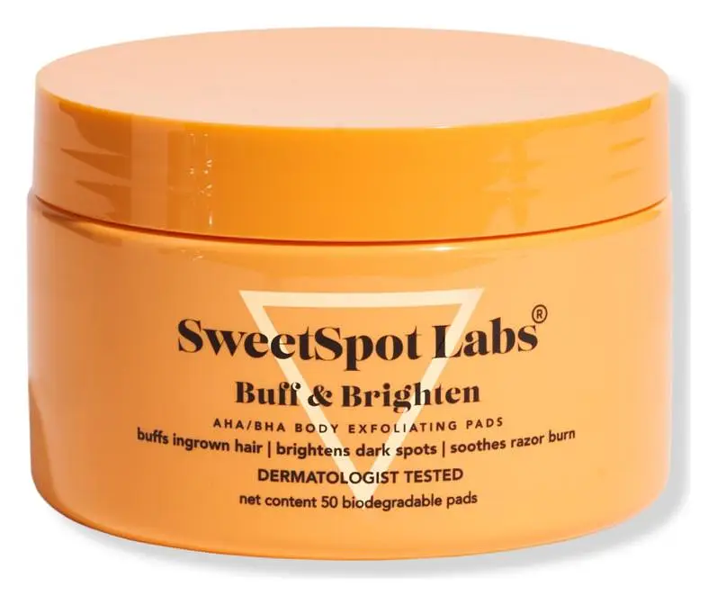 SweetSpot Labs Buff & Brighten AHA/BHA Body Exfoliating Pads