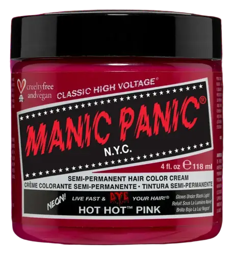 Manic Panic Classic High Voltage Semi Permanent Hair Color Cream Hot Hot Pink