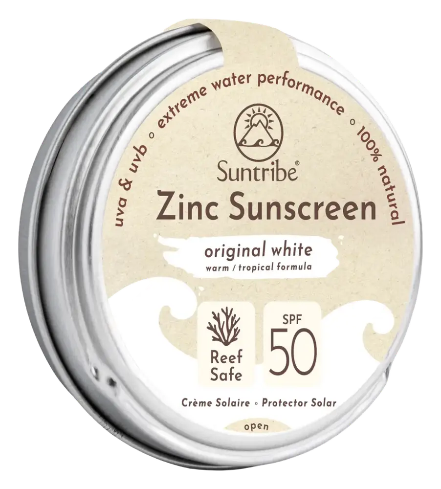 Suntribe Natural Mineral Face & Sport Zinc Sunscreen SPF 50 White