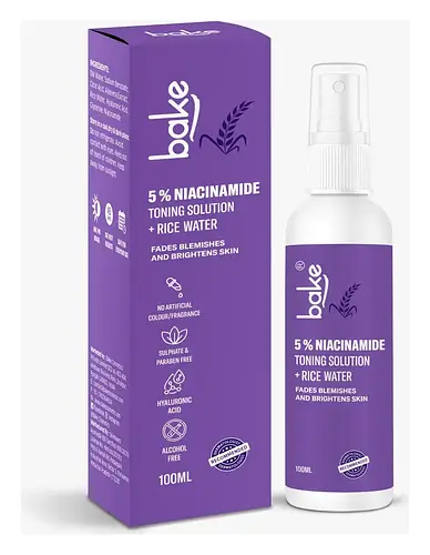 Bake 5% Niacinamide + Rice Water Toning Solution