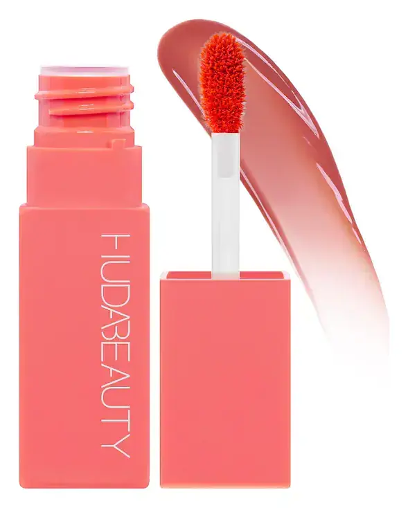 Huda Beauty Lip Blush Cream Lip & Cheek Stain Coral Kiss