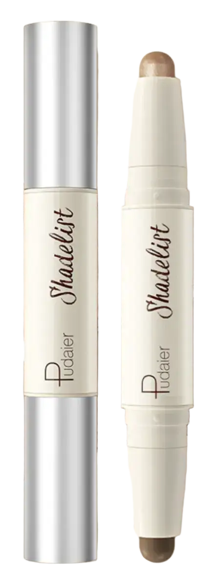 Pudaier 2-In-1 Contour & Highlight Pen #05 Champagne & Concrete Gray