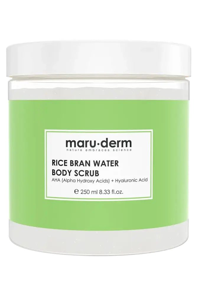 maru.derm Body Scrub Rice Bran Water