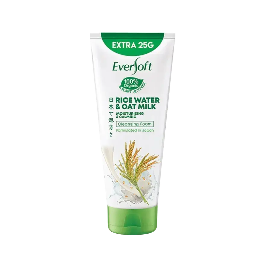 Eversoft Rice Water & Oat Milk Moisturising & Calming Cleansing Foam