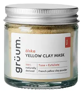 grüum Älska Clay Mask Yellow (For mature skin)