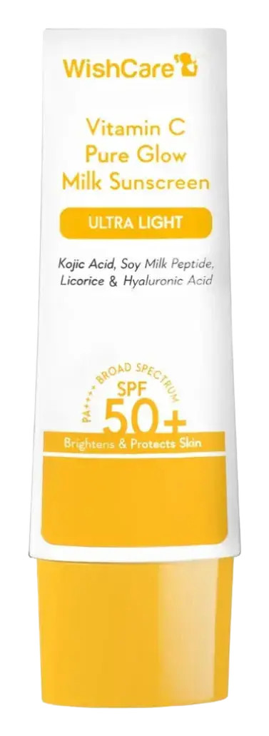 Wishcare 2% Vitamin C Pure Glow Milk Sunscreen SPF 50 PA++++