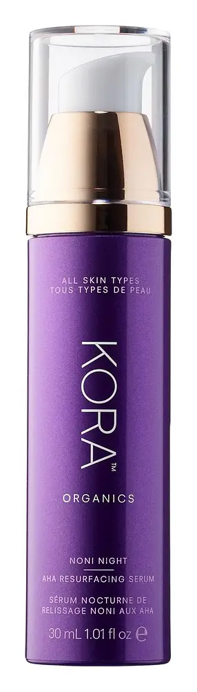 KORA Organics Noni Night AHA Pore & Resurfacing Serum