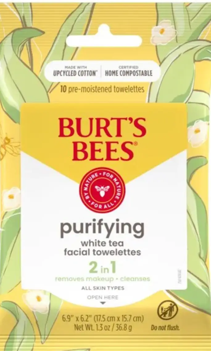 Burt's Bees Purifying Facial Towelettes White Tea
