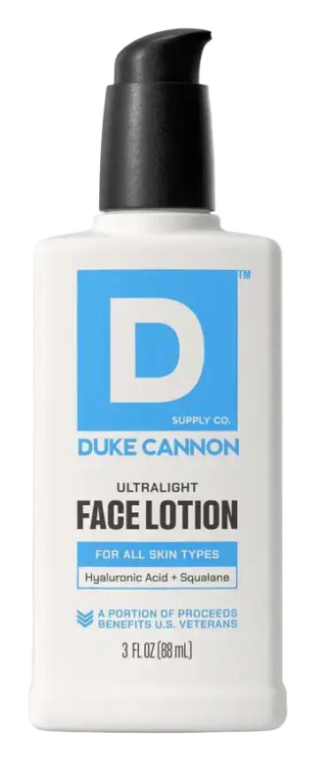 Duke Cannon Ultralight Face Lotion
