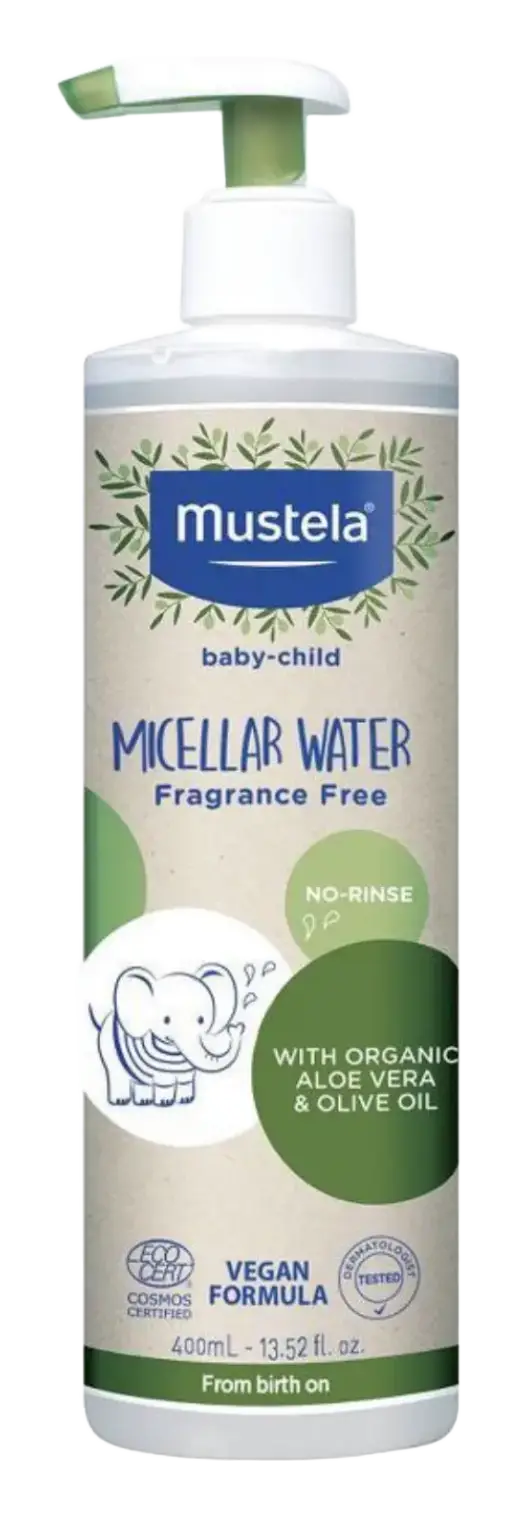 Mustela Baby-Child Certified Organic Micellar Water with Olive Oil and Aloe