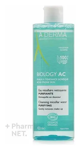 A-derma Biology AC Organic Micellar Purifying Cleansing Water