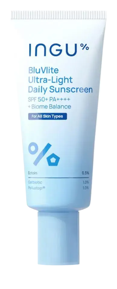 Ingu BluVlite Ultra-Light Daily Sunscreen + Biome Balance SPF 50+ PA++++