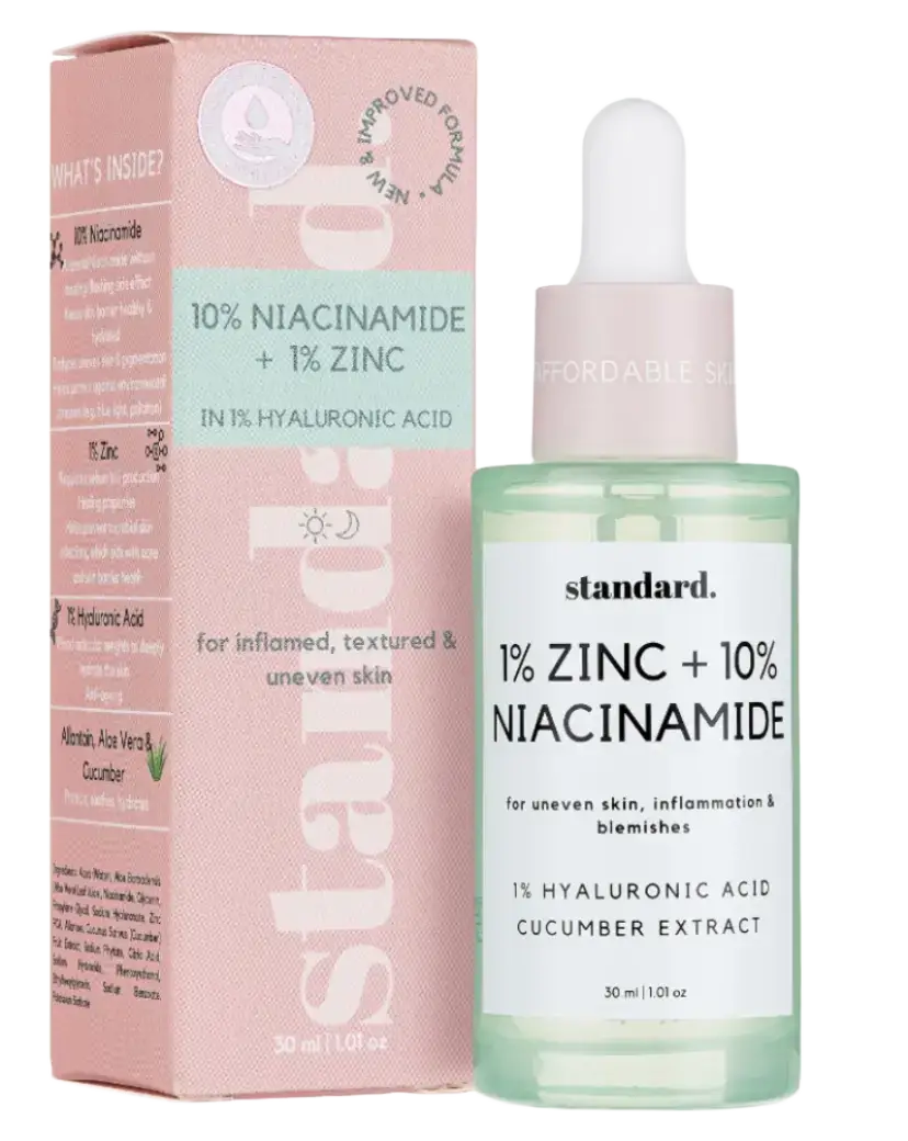 Standard Skin and Beauty 10% Niacinamide & 1% Zinc Serum
