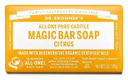 Dr. Bronner's Pure-Castile Magic Bar Soap Citrus