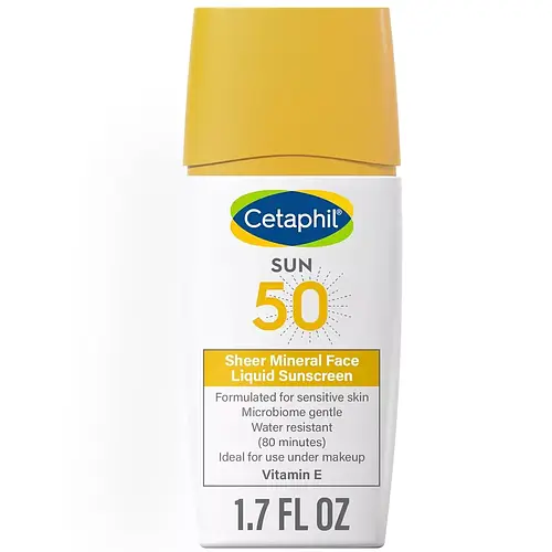 Cetaphil Sheer Mineral Face Liquid Sunscreen Broad Spectrum SPF 50