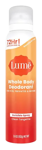 Lume Invisible Spray Deodorant Clean Tangerine