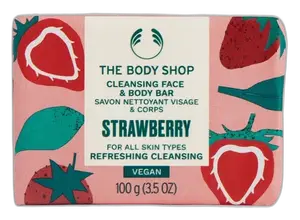 The Body Shop Cleansing Face & Body Bar Strawberry