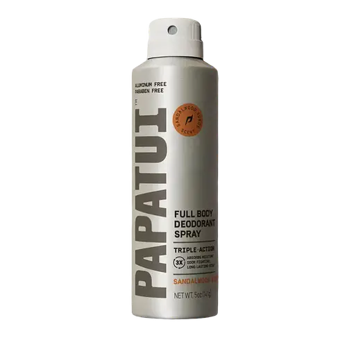 Papatui Men's Aluminum Free Full Body Deodorant Spray Sandalwood Suede