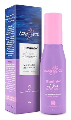 Aqualogica Illuminate+ Oil Free Moisturizer With Wild Berries & Alpha Arbutin