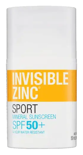 Invisible Zinc Sport Mineral Sunscreen SPF 50+