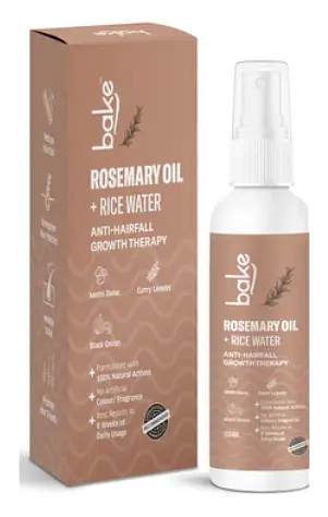 Bake Rosemary Oil + Rice Water Anti-Hairfall Growth Therapy